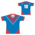 Camisas de Rugby de 100% Polyester Sublimation Dry Fit